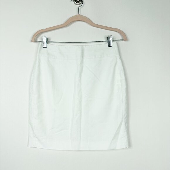 2/$30 Banana Republic Sleek Suit Pencil Skirt White 2P #A0635 TRB3 - Picture 3 of 8